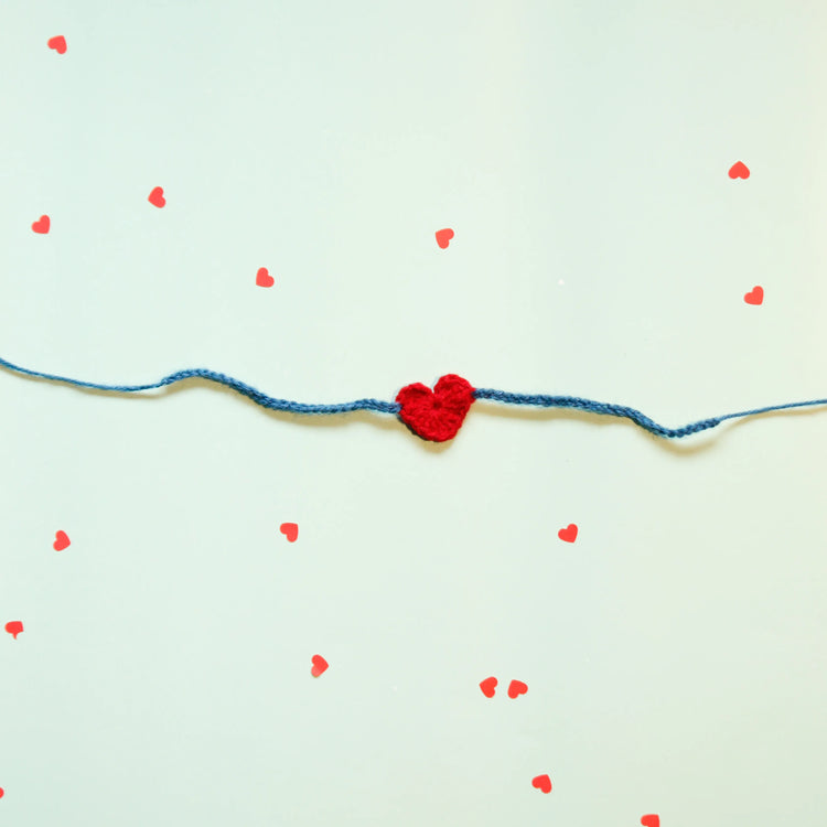 Crochet Rakhi (Red)