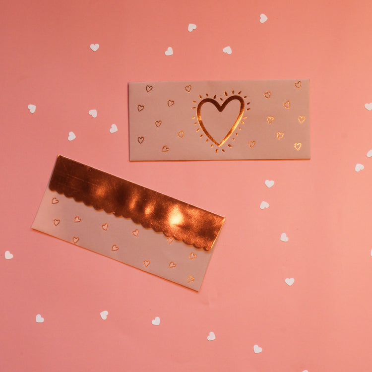 Sparkly Hearts Money Envelopes (Set of 10)