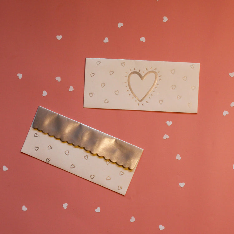 Sparkly Hearts Money Envelopes (Set of 10)
