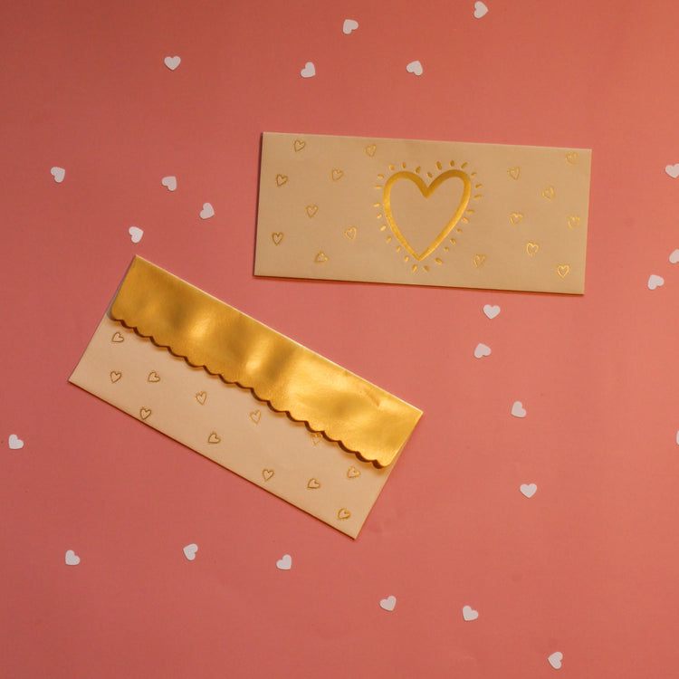 Sparkly Hearts Money Envelopes (Set of 10)