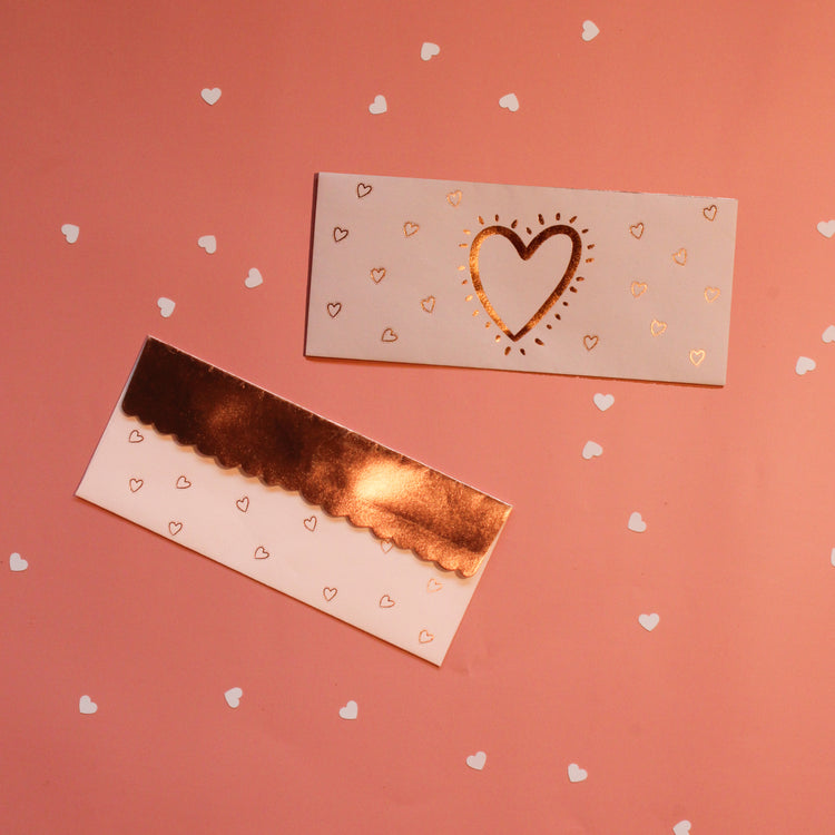 Sparkly Hearts Money Envelopes (Set of 10)