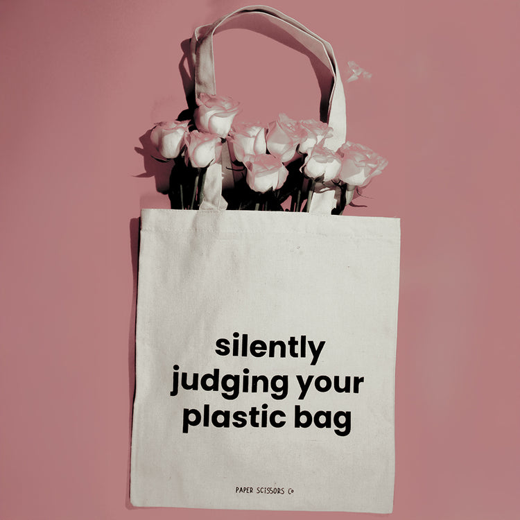 Silently Judging Your Plastic Bag Tote
