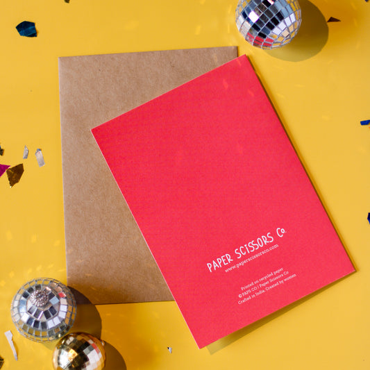 Let’s Party! Card (Red)