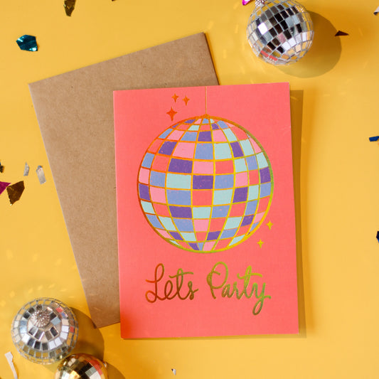Let’s Party! Card (Red)