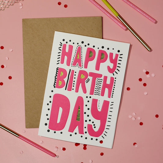 Happy Birthday Dots & Doodles Card