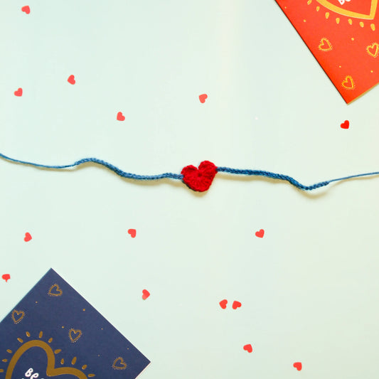 Crochet Rakhi (Red)