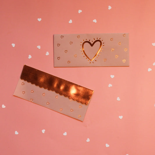 Sparkly Hearts Money Envelopes (Set of 10)