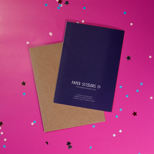 Sip Sip Hooray Card (Navy Blue)