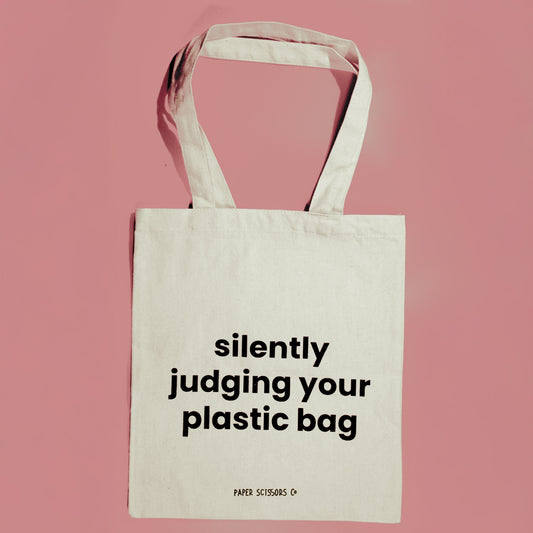 Silently Judging Your Plastic Bag Tote